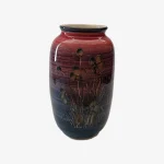 Dusk Horizon Persian Vase – Floral Brushwork Design