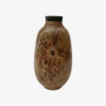 Forest Bloom Persian Vase – Handcrafted Floral Art