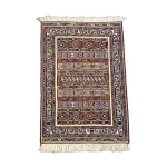 Handwoven Moharamat Persian Kilim with earth tone color01