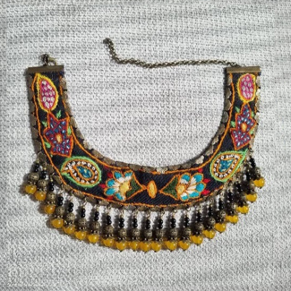 Handmade Boho Embroidered Necklace