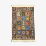 Handwoven Gray Persian Patchwork Design Kilim-Carpet