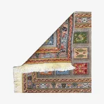 Handwoven Gray Persian Patchwork Design Rug