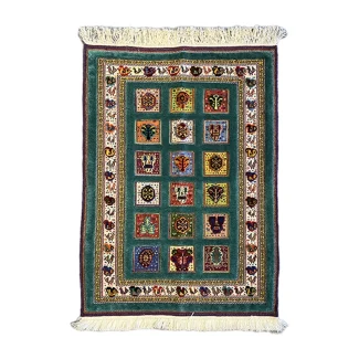 Handwoven Green Kheshti Rug01