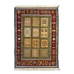 Handwoven Kheshti Kilim-Carpet with Geometric Pattern