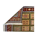 Handwoven Kheshti rug with Geometric Pattern04