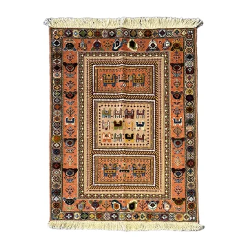 Handwoven Minimalist Animal Frame Rug01