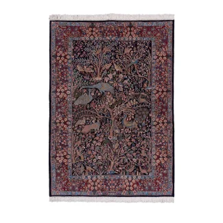 Kerman 40 Raj Handwoven Carpet, pardeh size01