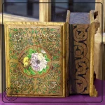 Ornate Wooden Keepsake Box with Floral Design miniature painting02