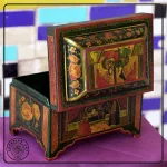 Papier-Mâché Box with Hand-Painted Persian Musician miniature painting02