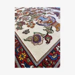 Persian Handwoven Floral Rug with Bird Motif04