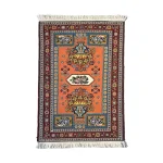 Persian Handwoven Rug with Floral and Vase Design01