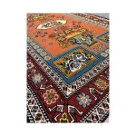 Persian Handwoven Rug with Floral and Vase Design04