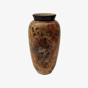 Rustic Blossom Persian Vase – Handcrafted Floral Art