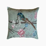 Sparrow and Floral Design cushion01