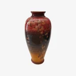 Sunset Gradient Persian Vase – Hand-Painted Floral Design