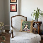 Traditional Persian Prince Portrait cushion04