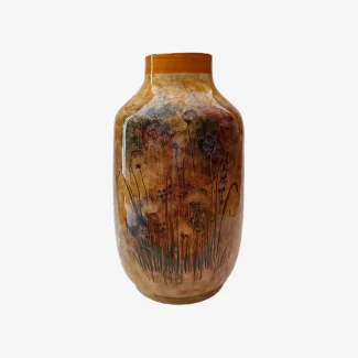 Wildflower Meadow Handcrafted Vase – Persian Artisan Pottery