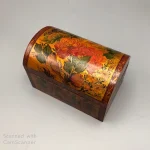 Wooden Box with Floral & Bird miniature painting01