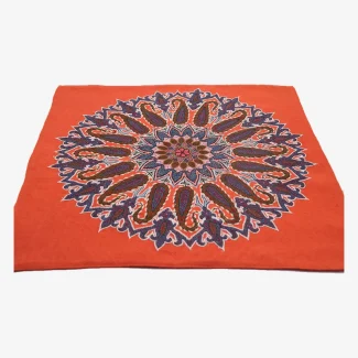 orange Kerman Pateh with Colorful Paisley Pattern02