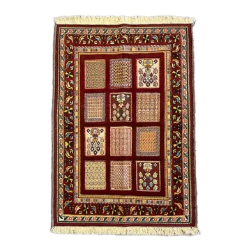 Handwoven Honeycomb Kheshti Frame kilim