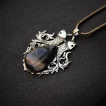 Ocean Harmony - Brass & Ocean Jasper Necklace