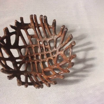 Handmade Wooden Fruit Bowl with Branch Design01