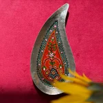 Handmade Copper Paisley Frame with red Pateh Painting03