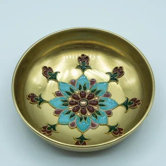 Handmade Enamel Brass Bowl01