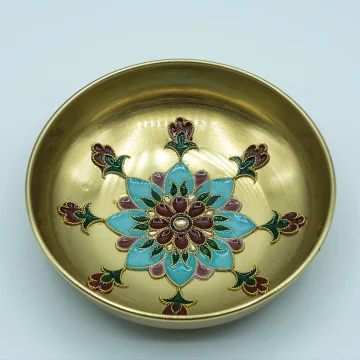 Handmade Enamel Brass Bowl01