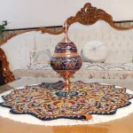 Handmade َNavy Blue Pateh and Copper Set01