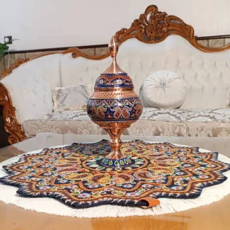 Handmade َNavy Blue Pateh and Copper Set01