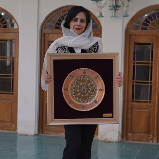 ZibaNeshan Enamel Wall Art Frame02
