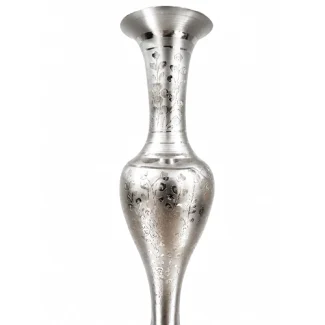 Handmade Engraved Metalwork Brass Vase